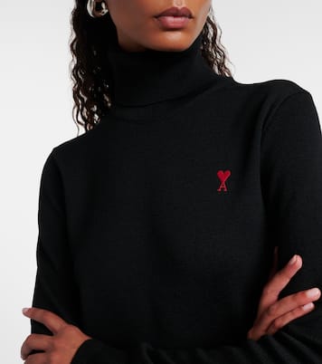Ami de Cœur wool turtleneck sweater | Ami Paris