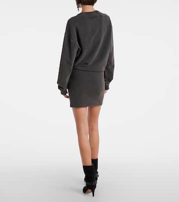Pipper gathered cotton sweatshirt dress | Marant Etoile