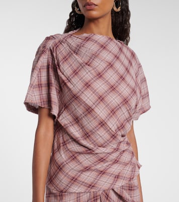 Neyela checked cotton T-shirt | Marant Etoile