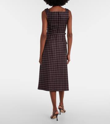 Petra houndstooth wool-blend midi dress | Emilia Wickstead