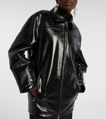 Coated cotton-blend jacket | Courrèges