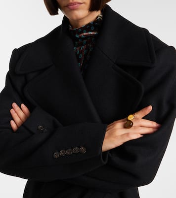 Wool-blend twill coat | Dries Van Noten