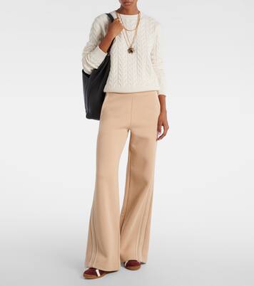 Ifrem high-rise cotton wide-leg pants | Max Mara