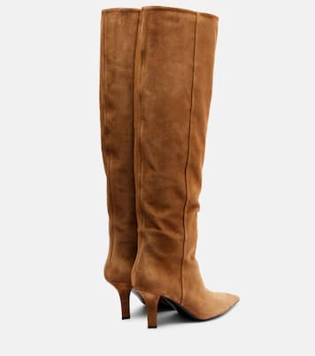 Christine 80 suede knee-high boots | Amina Muaddi