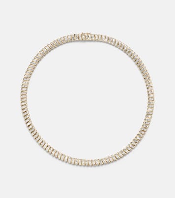 Zoe 18kt gold choker with diamonds | Anita Ko