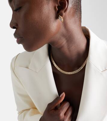 Zoe 18kt gold choker with diamonds | Anita Ko