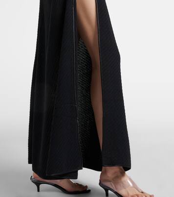 Knitted cotton-blend maxi skirt | Christopher Esber