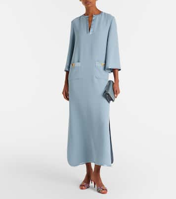 VGold silk maxi dress | Valentino