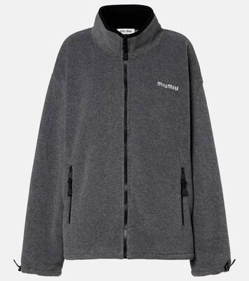 Oversize-Jacke aus Fleece | Miu Miu