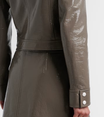 Bestickte Cropped-Jacke aus Vinyl | Courrèges