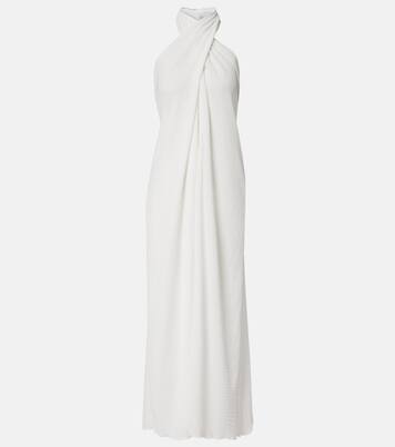 Stella sheer halterneck maxi dress | Jade Swim