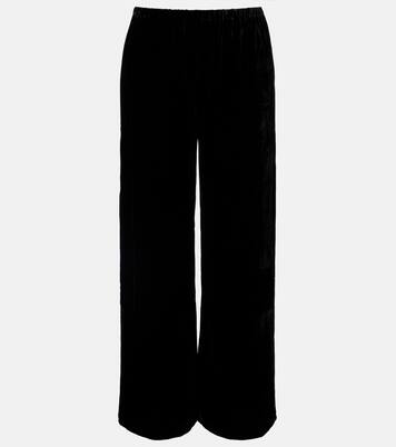 Austin velvet wide-leg pants | Asceno
