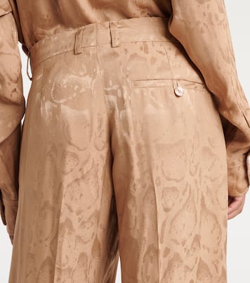 Weite Hose aus einem Seidengemisch | Stella McCartney