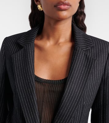 Pinstripe wool-blend blazer | Nina Ricci