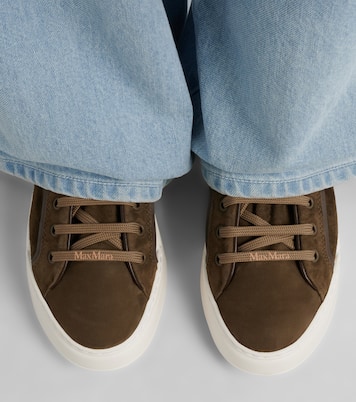Suede platform sneakers | Max Mara