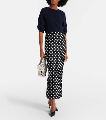 Lorelai cropped wool and cashmere sweater | Khaite