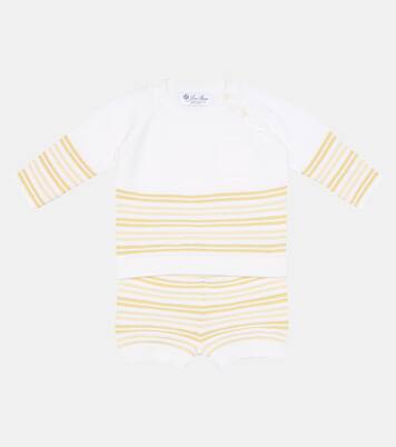 Bébé – Short Tiny rayé en coton | Loro Piana Kids