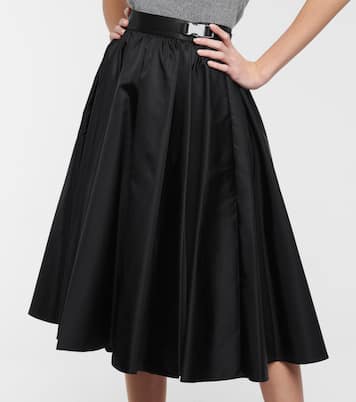 Gonna midi in gabardine Re-Nylon | Prada