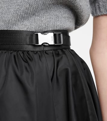 Gonna midi in gabardine Re-Nylon | Prada