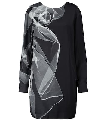 Printed crêpe minidress | Dries Van Noten