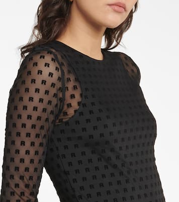 Monique logo mesh minidress | Rotate