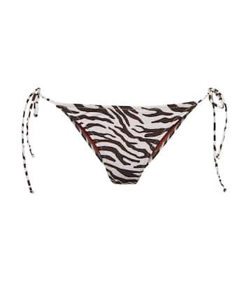 Miami zebra-print bikini bottoms | Reina Olga