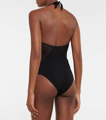 Mesh-insert swimsuit | Alaïa