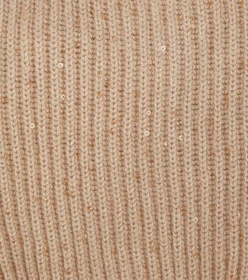 Copricapo in cashmere e seta con paillettes | Brunello Cucinelli