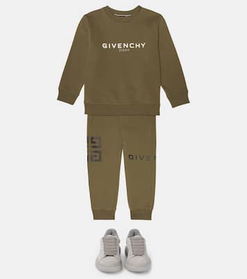 로고 코튼 블렌드 스웨트팬츠 | Givenchy Kids