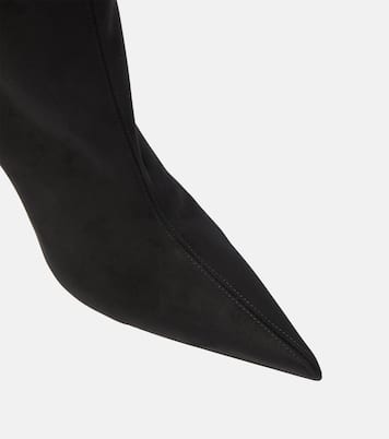 Crystal-trimmed suede ankle boots | Alexandre Vauthier