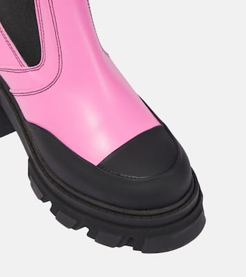 Leather Chelsea ankle boots | Ganni