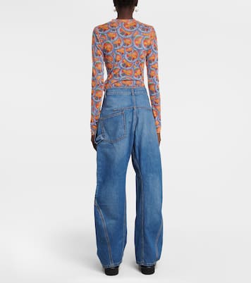 Jeans a gamba larga con ricamo | JW Anderson
