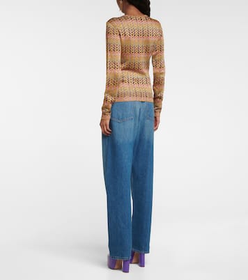 Metallic jacquard-knit sweater | Valentino