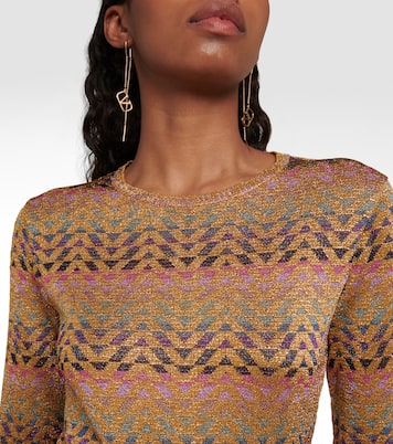 Metallic jacquard-knit sweater | Valentino