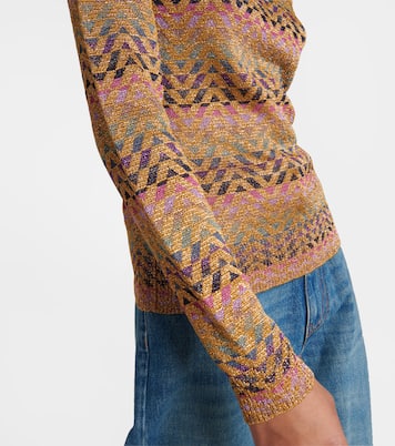 Metallic jacquard-knit sweater | Valentino