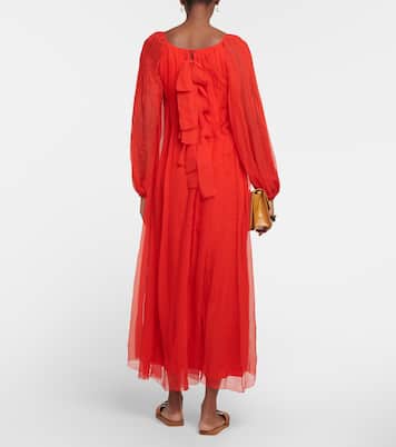 Maxikleid aus Seiden-Musselin | Chloé