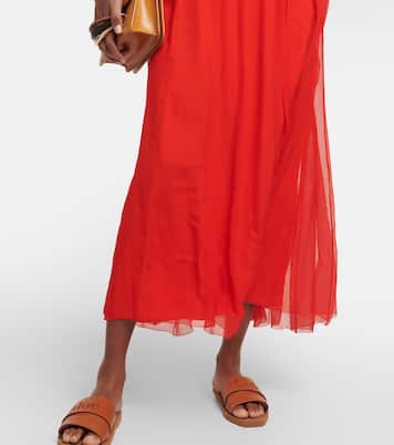 Maxikleid aus Seiden-Musselin | Chloé