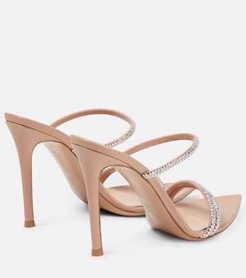 Mules de piel con adornos | Gianvito Rossi