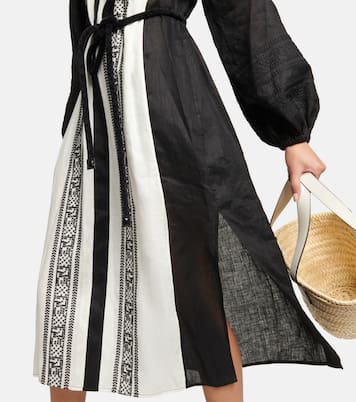 Bestickter Kaftan aus Leinen | Tory Burch