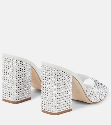 Holly Anja embellished suede mules | Paris Texas