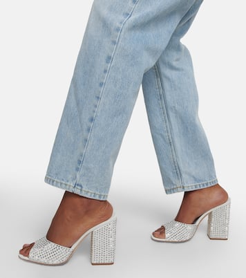 Holly Anja embellished suede mules | Paris Texas