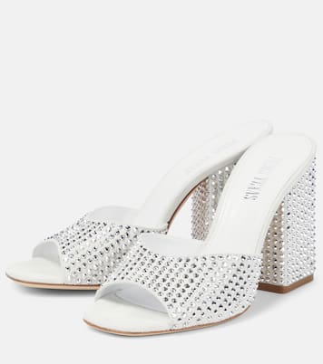 Holly Anja embellished suede mules | Paris Texas