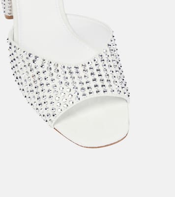 Holly Anja embellished suede mules | Paris Texas