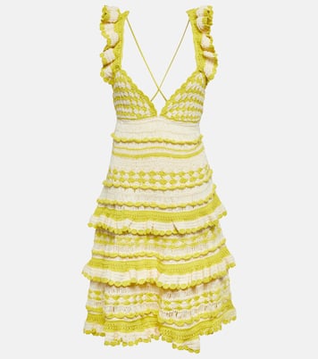 Miniabito Halcyon in crochet di cotone | Zimmermann