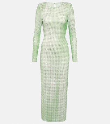 Embellished mesh midi dress | Self-Portrait
