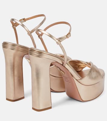 Twist 120 leather platform sandals | Aquazzura