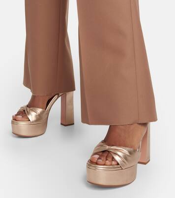 Twist 120 leather platform sandals | Aquazzura