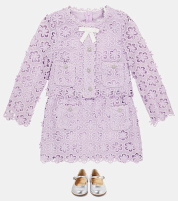 Embellished guipure lace cardigan | Self-Portrait Kids