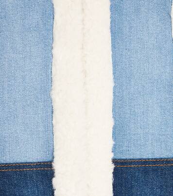 Gilet in denim e pile | Chloé Kids