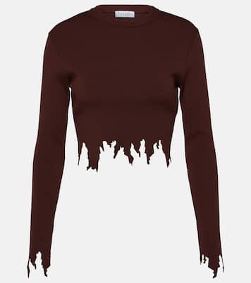 Distressed crop top | JW Anderson
